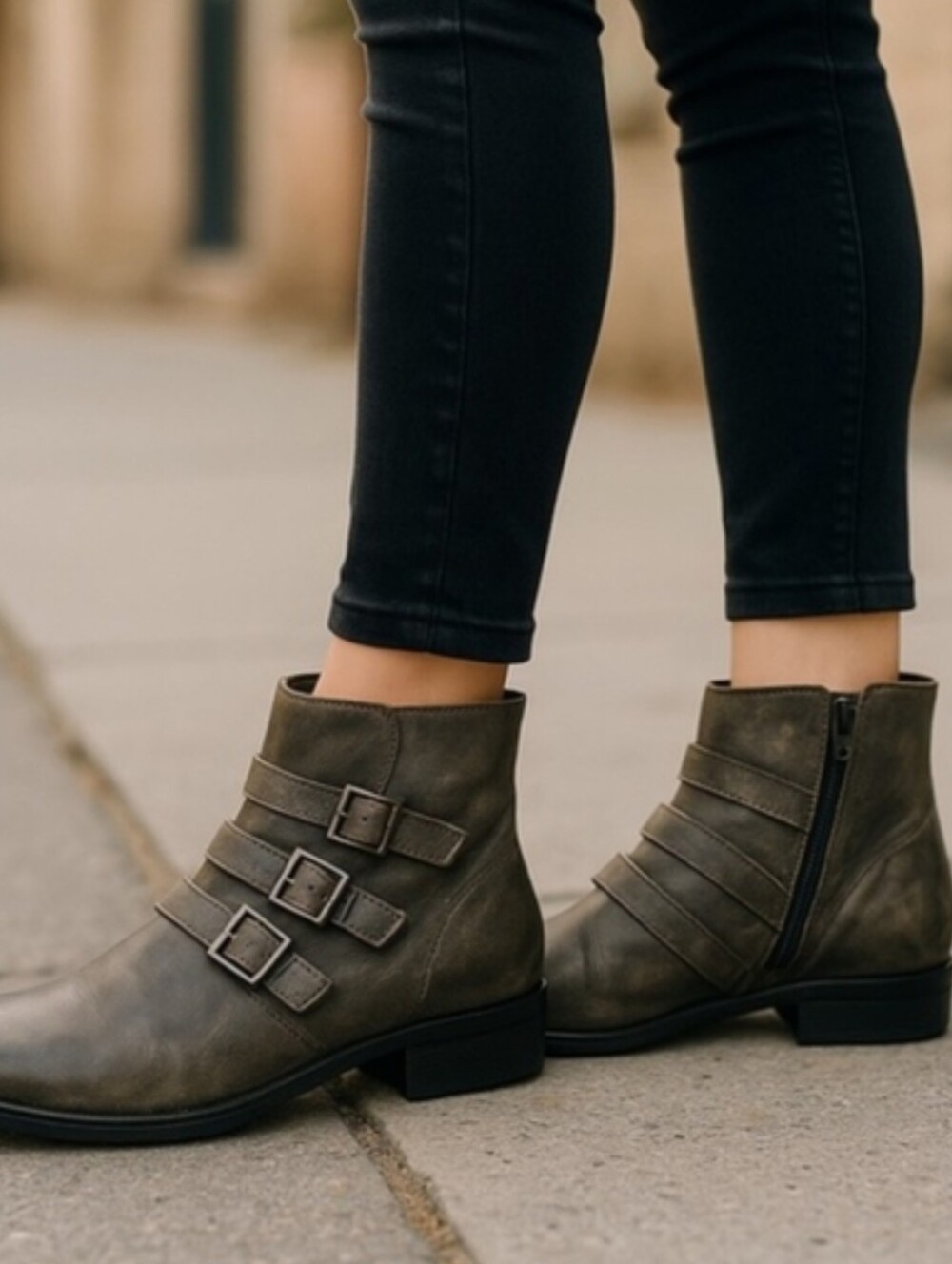 Naot Calima Boots in Smoke Leather
